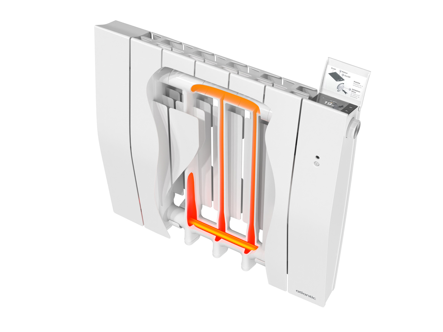 Radiateur électrique Atlantic Galapagos écorché 2024